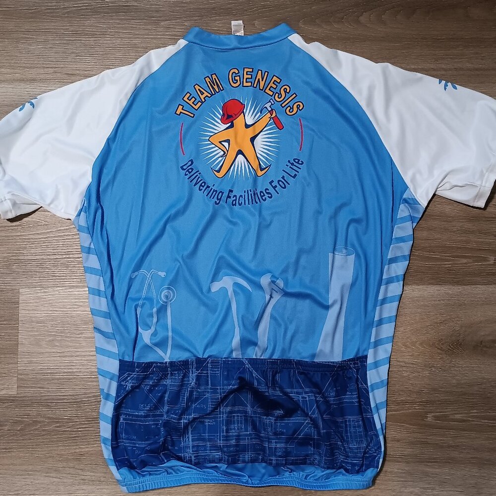 New SAVI Customs Team Genesis Cicling Jersey Men's Tour Da Vita 2013 Size XXXXL